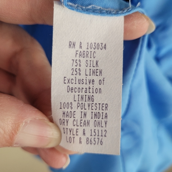 Giancarlo Ferrari Blazer Womens 4‎ Blue Silk Confetti Jacket - Picture 3 of 8